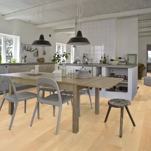 КЛЁН КАНАДСКИЙ КРЕМ ПАРКЕТНАЯ ДОСКА KAHRS ЛИВИНГ